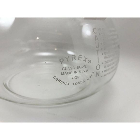 Vintage Pyrex Maxwell House Glass Coffee Pot 10 Cup Good to the Last Drop Carafe - Picture 7 of 9